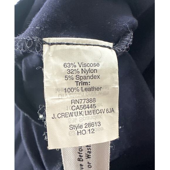 J CREW Womens Pants Pixie Jodhpur Blue Riding Ponte Knit Skinny Equestrian 10 - Picture 6 of 12
